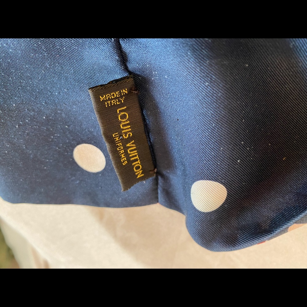 Louis Vuitton Leopard Dot Reversible Silk Scarf - Picture 7 of 16